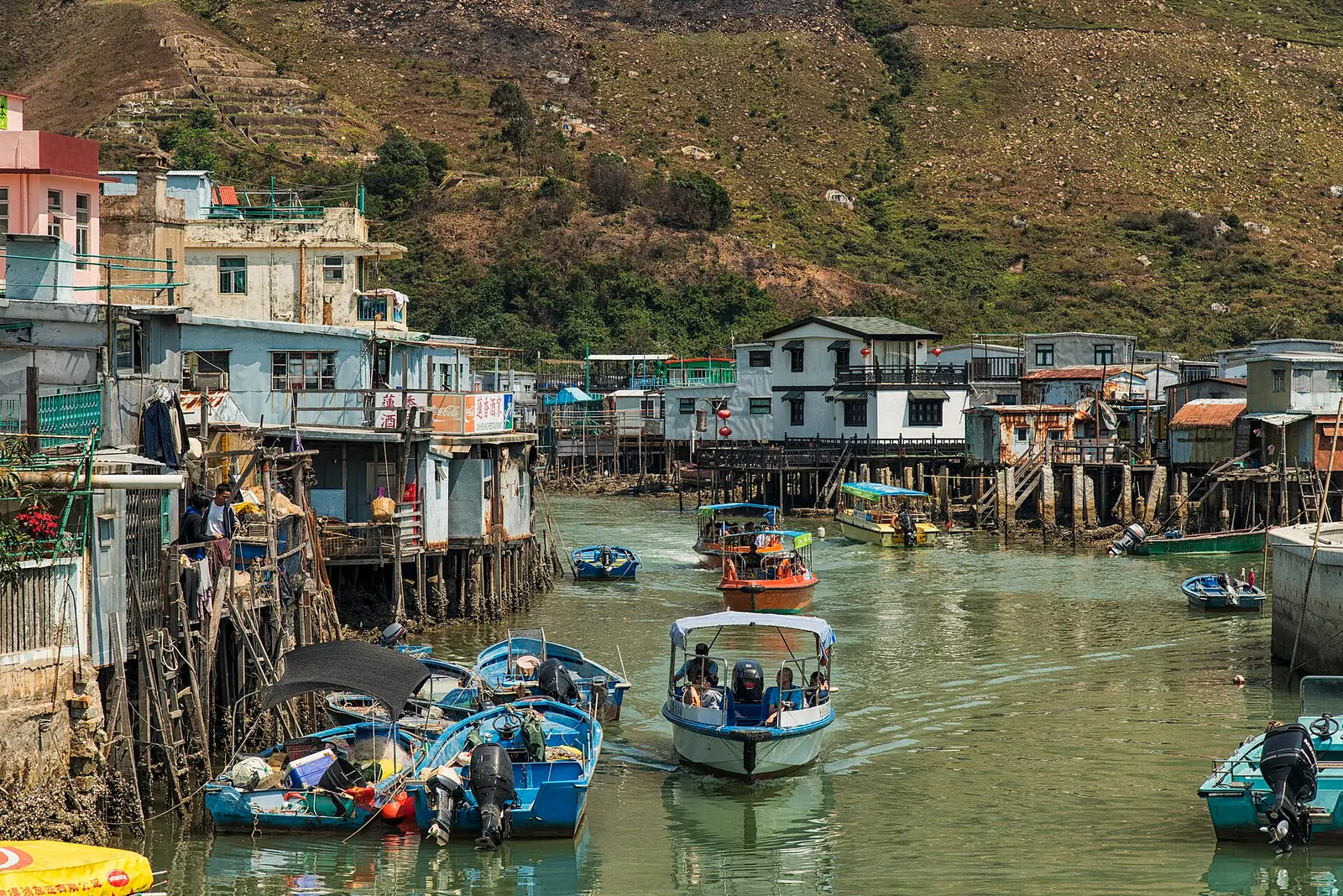Stilt houses in Tai O fishing village in 2013