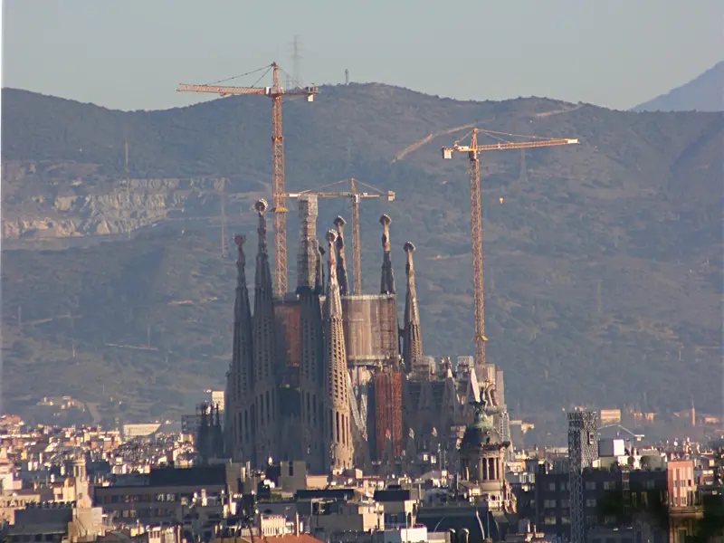 The Sagrada Família in Barcelona's skyline