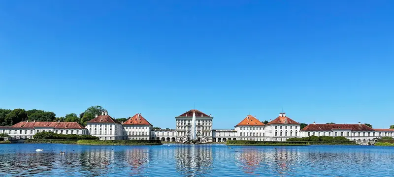 La fachada del Palacio de Nymphenburg.