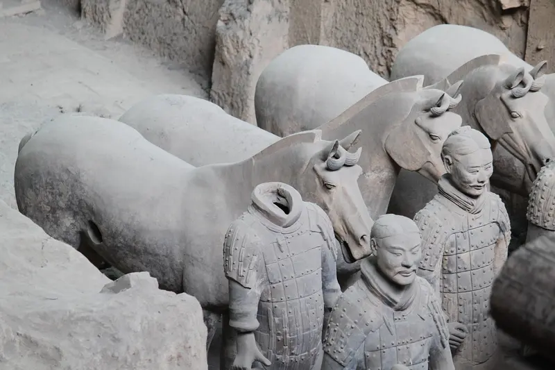 The terracotta army in Pit 1