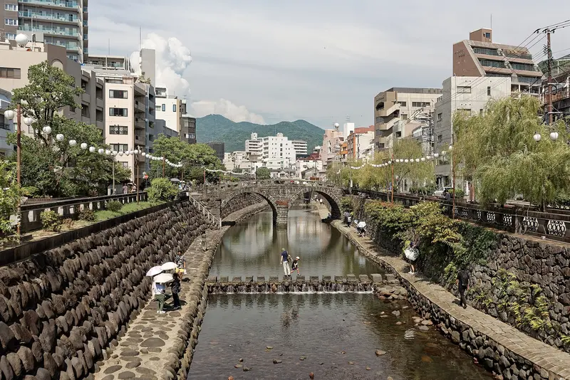 Nagasaki's Spectacles Bridge (Meganebashi)