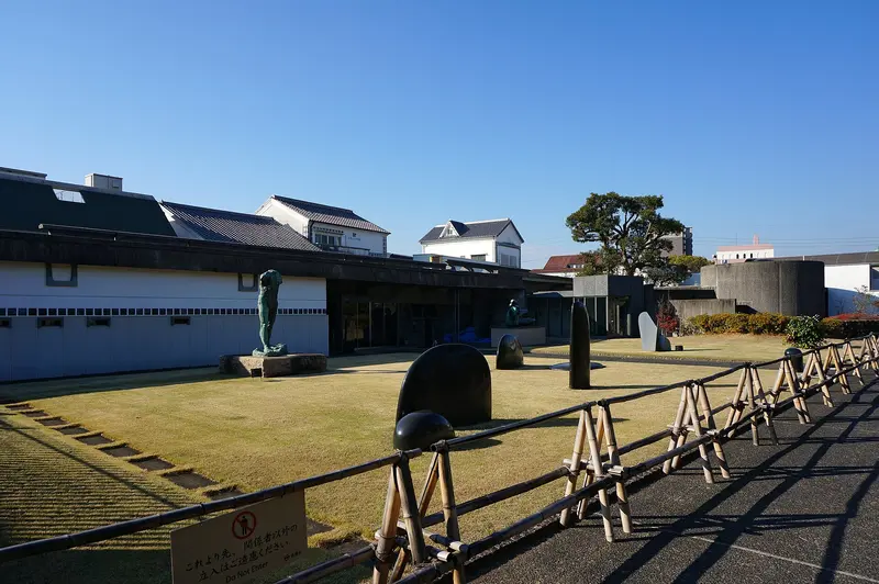 Exterior of the Ōhara Museum of Art, photographed in 2021; does not indicate current exhibits or that all buildings are open