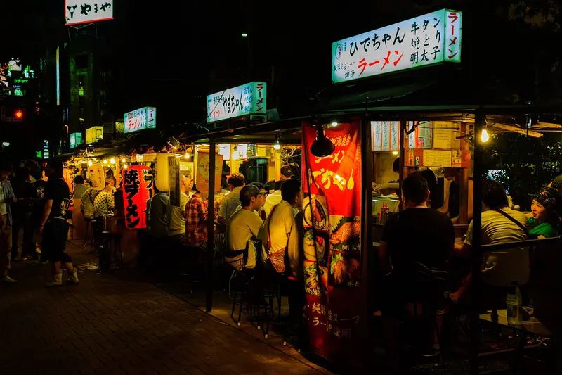 Yatai food stalls in Nakasu