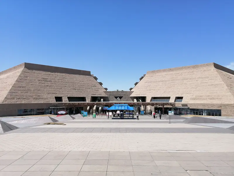 2023 file photo of the Wang Zhaojun Museum building; not Zhaojun's Tomb itself