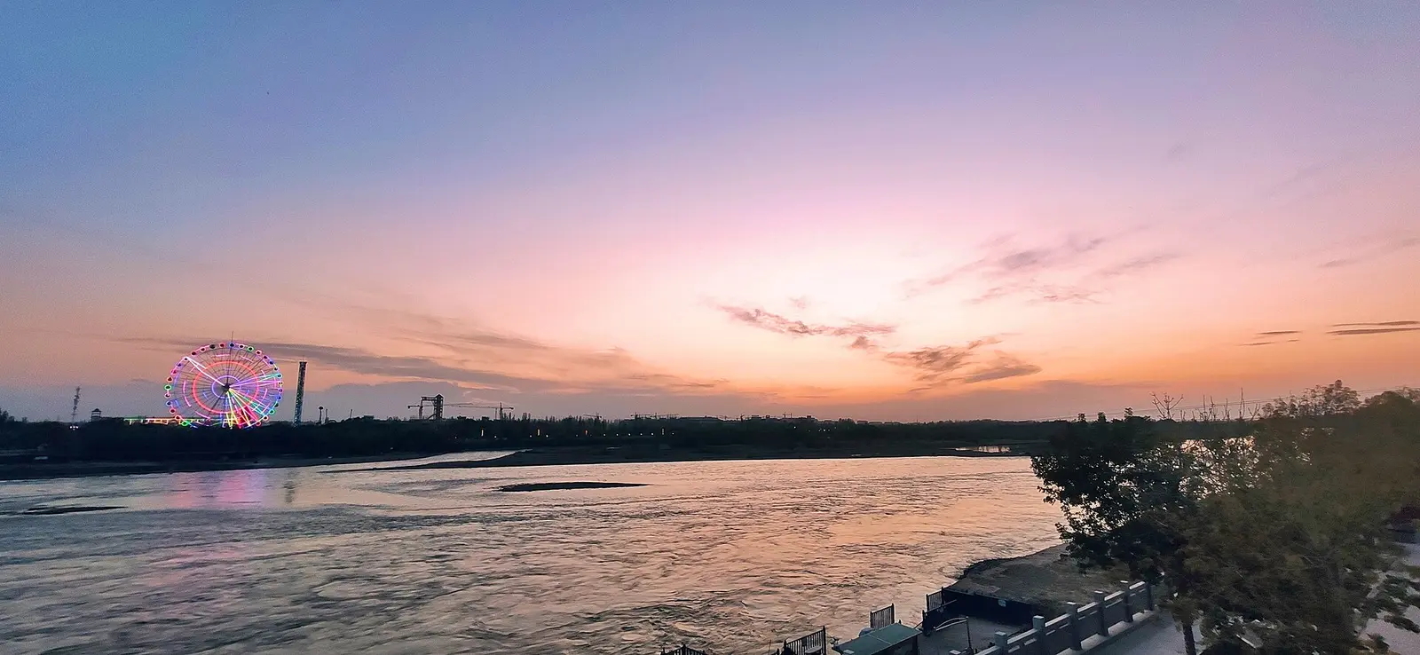 2020 file photo of the Ili River bank in Yining; not the scenic area entrance