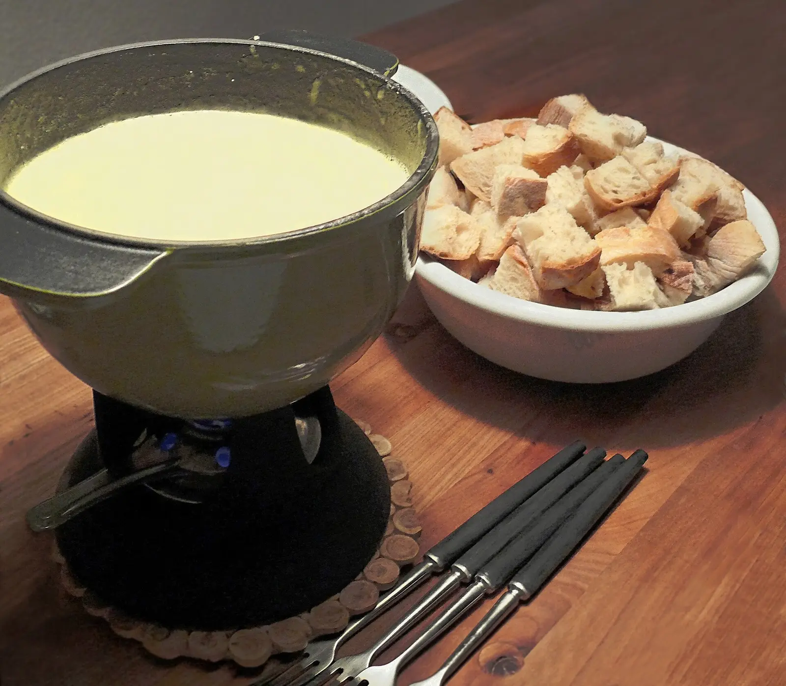 聖加侖一家餐館的瑞士乳酪火鍋