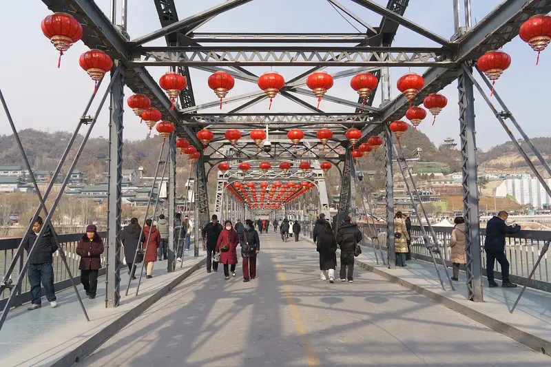 The structure of Zhongshan Bridge in 2025