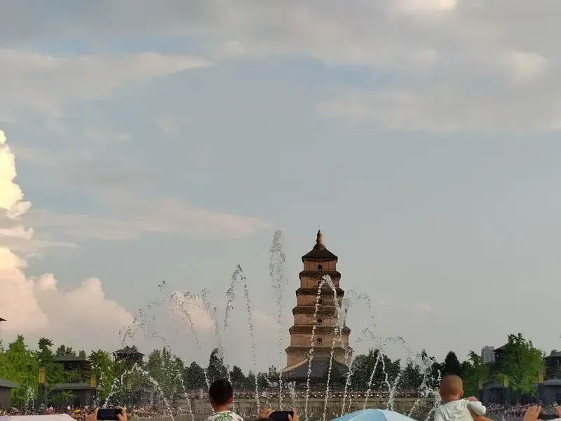 The Big Wild Goose Pagoda by day