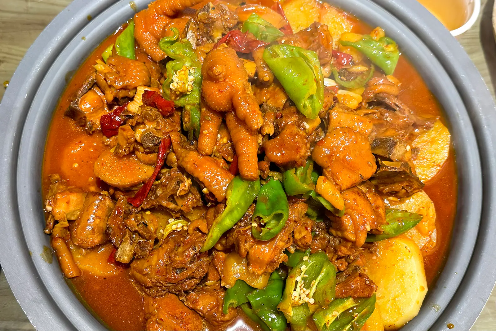 Big Plate Chicken at a restaurant in Aksu, Xinjiang (2023), not Urumqi