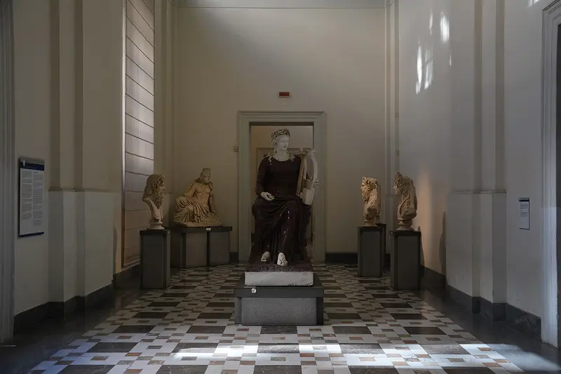 The Naples National Archaeological Museum building, photographed in 2024; not a photo of the collection